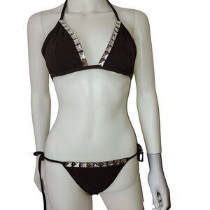 Vintage Sauvage Luxe Antique Cut Crystal Bikini